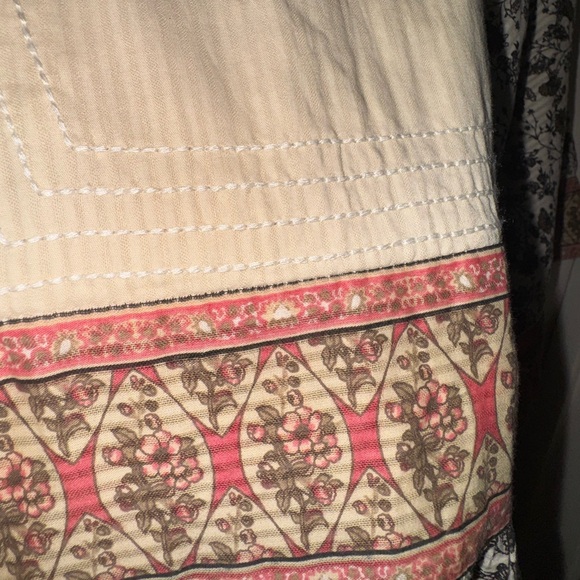 Zara Beige and Red Floral Maxi Dress - Picture 7 of 12